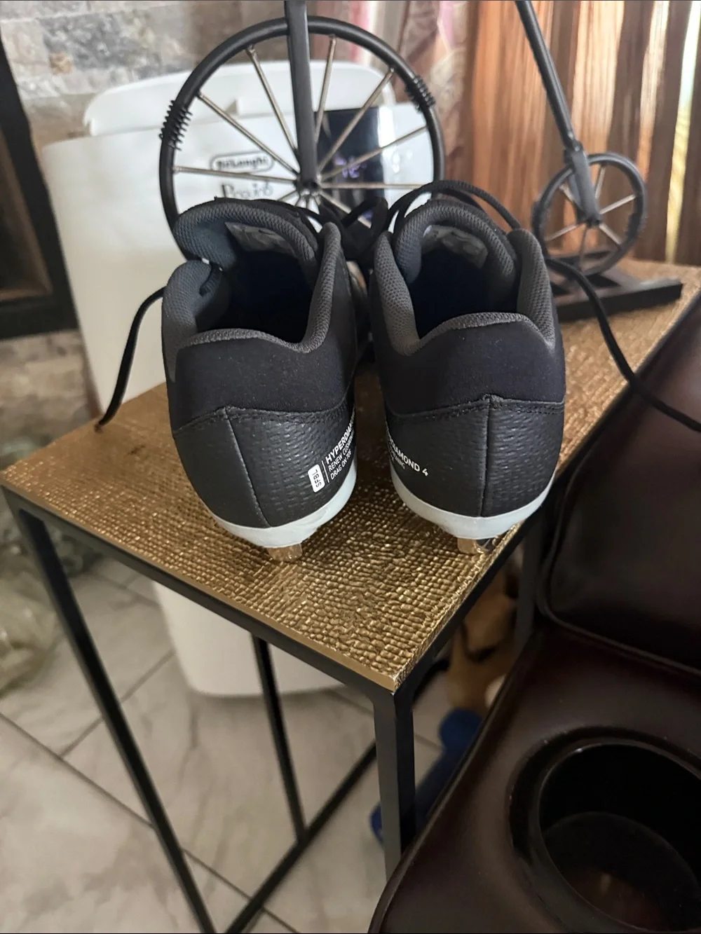Nike Black and White Women's Athletic Softball Shoes